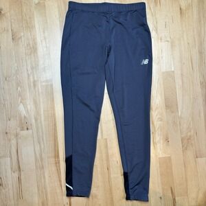 New Balance NB Dry Pants Mens Large Black Running Tights Compression Activewear